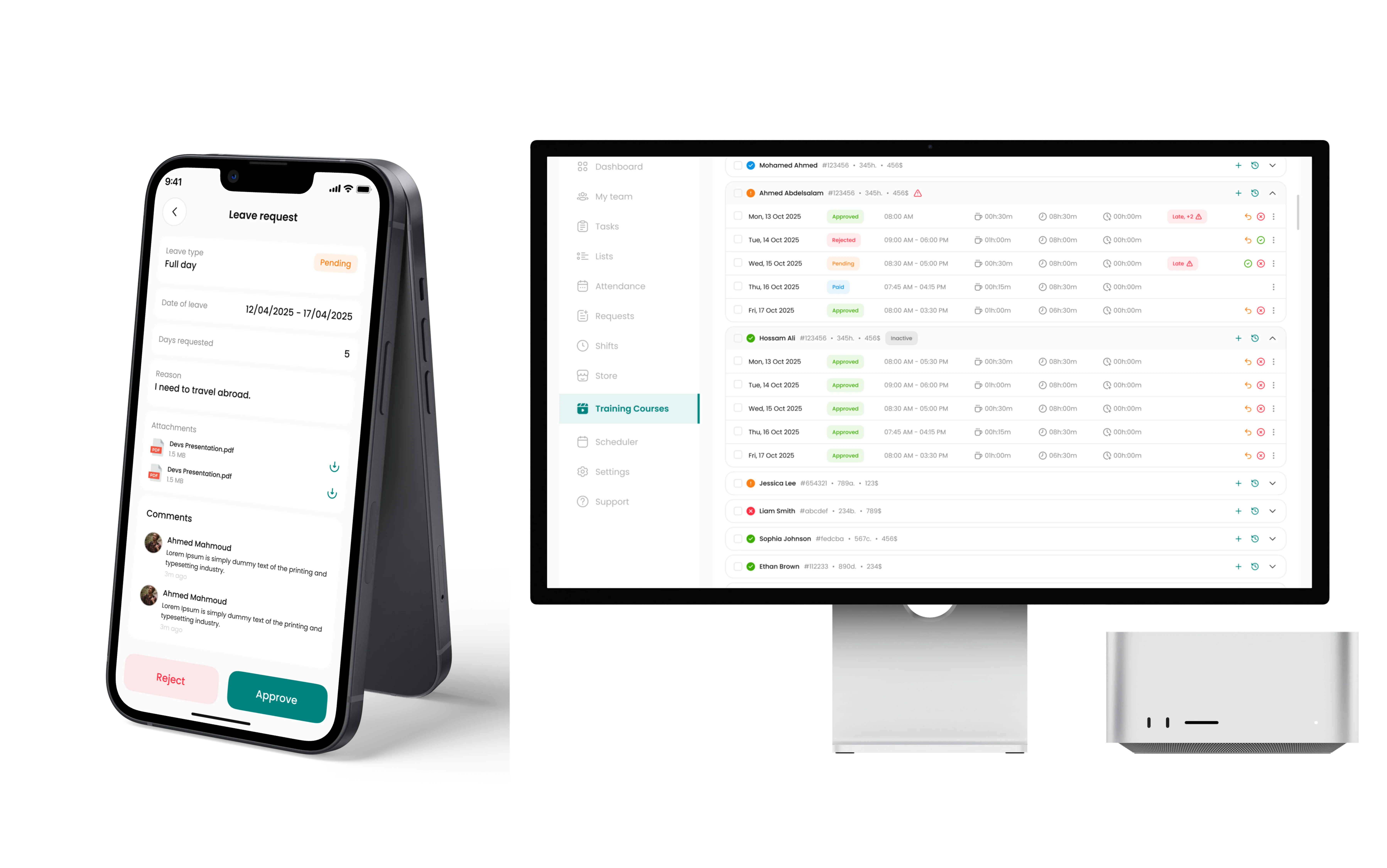 Leave stays synced with the rest of operations.
